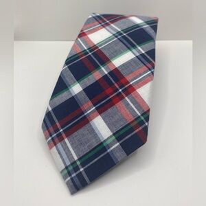 Brooks Brothers “346” Men’s Navy/Red Plaid Tie